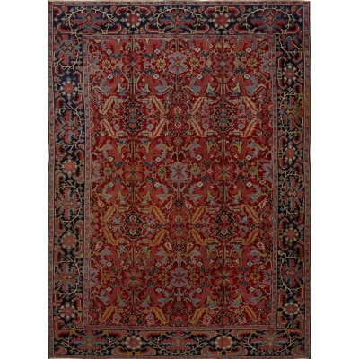  Antique Persian Serapi Rug